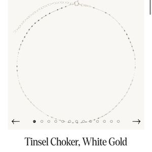 ISO: CATBIRD TINSEL CHOKER WHITE GOLD